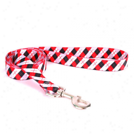 Yellow Dog Design Black Argyle Leadd