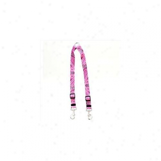 Yelloq Dog Design Bpk110 Bandana Pink Coupler Leaad - Large