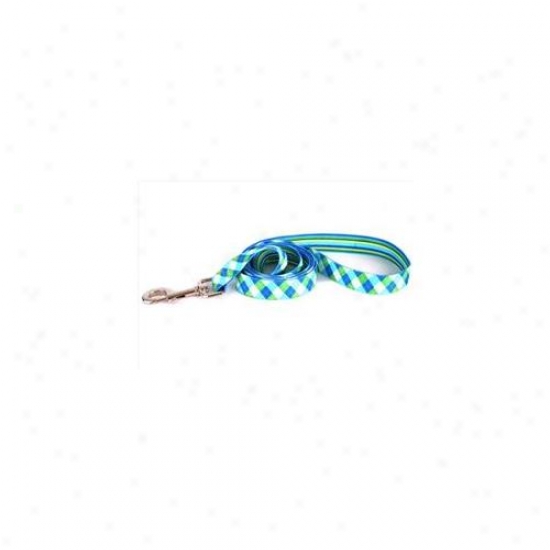 Yellow Dog Design Bsgs105ld 3/4 Inch X 60 Inch Blue Ad Green Stripes Argyle Lead - Small/medium