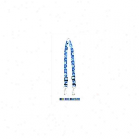 Yellow Dog Design Bus110 Blue Stripes Couller Lead - Big