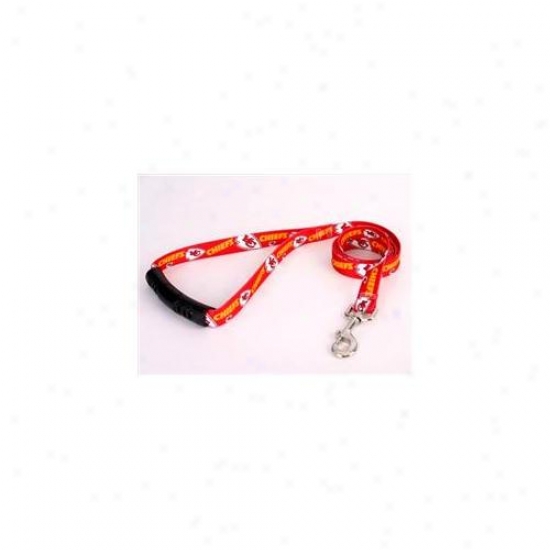 Yellow Dkg Design Chie105ld-ez 3/4 Inch X 60 Inch Kansas City Chiefs Ez-lead