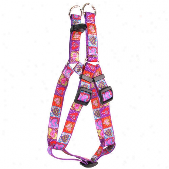Yellow Dog Design Crazy Hearts Step-in Harness