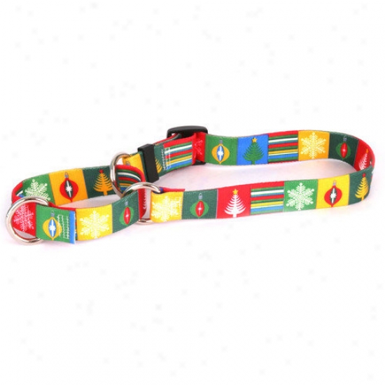 Yrllow Dog Design Holiday Blocks Martingale Collar