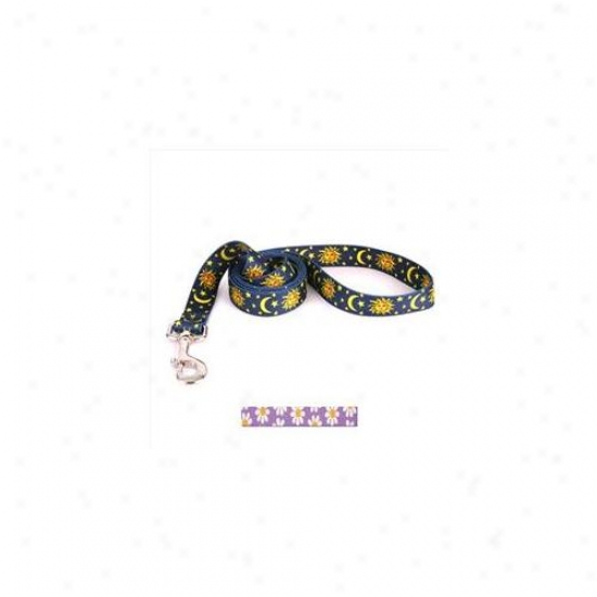 Yelkow Dog Design Lavd106ld 1 Inch X 60 Inch Lavender Daisy Lead