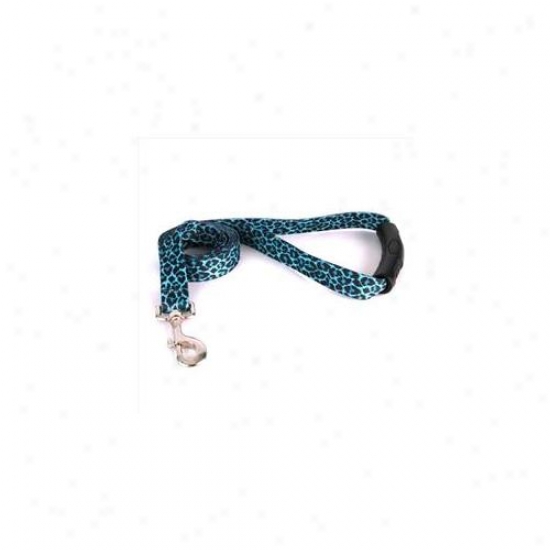 Yellow Dog Design Ltl106ld-ez 1 Inch X 60 Inch Leopard Teal Ez-lead
