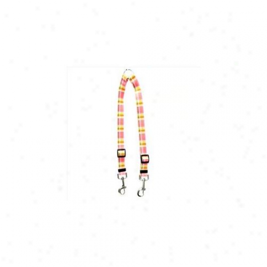 Yellow Dog Design Mdp108 Madras Pink Coupler Lead - Small