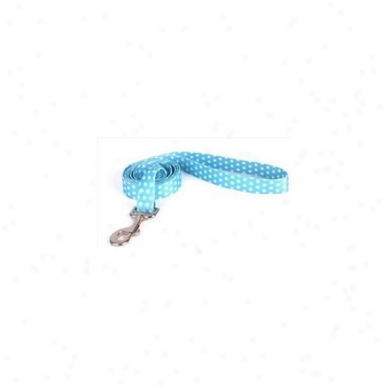 Yellow Dog D3sign Ngp104ld 3/8 Inch X 60 Inch New Blue Polka Dot Lead