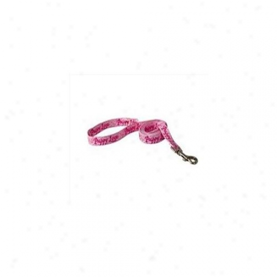 Yellow Dog Design Plp105ld Puppy Love Pink Lead - 3/4 Inch X 60 Inch