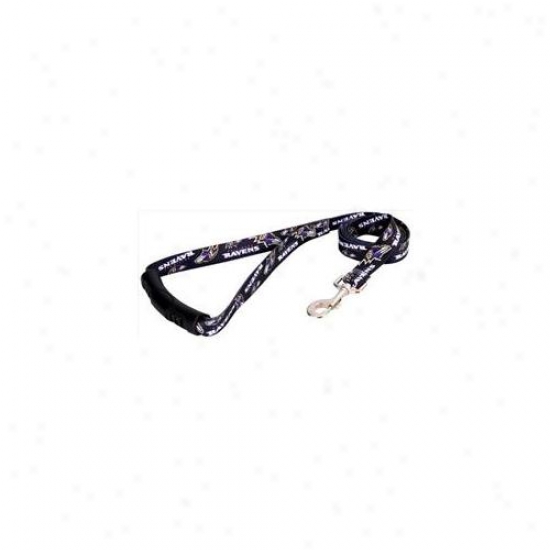 Yellow Dog Design Ravn105ld-ez Baltimore Ravens Licensed Nfl Ez Leash - Medium