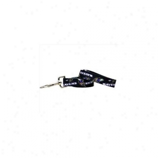 Yellow Dog Design Ravn106ld Baltimore Ravens Licensed Nfl Dog Leash - Large