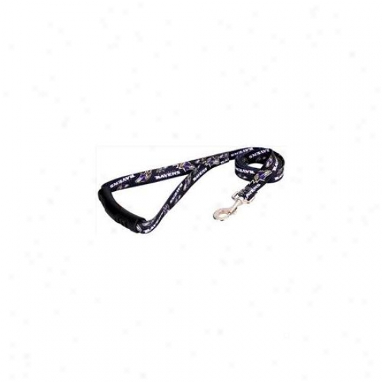 Yellow Dog Dseign Ravn106ld-ez Baltimore Ravens Licensed Nfl Ez Leash - Large