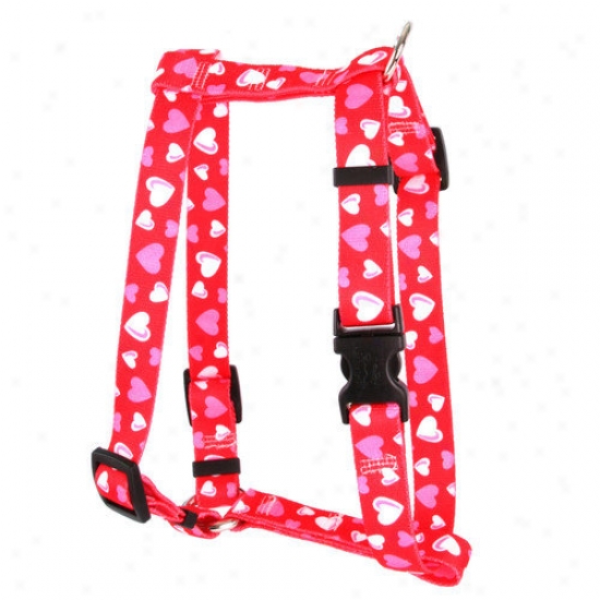 Yellow Dog Desin Red Hearts Roman Harness