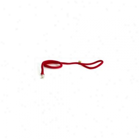 Golden Dog Design Red107ld Red Round Braided Lead - 3/4 Inch X 60 Inch