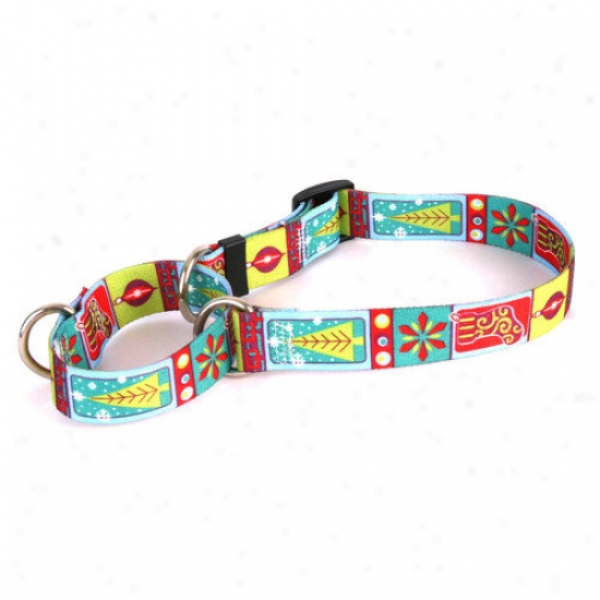 Yellow Dog Design Retro Christmas Martingale Collar
