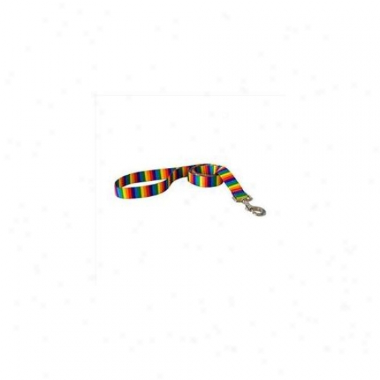 Yellow Dog Design Rs105ld Rainbow Stripes Lead - 3/4 Inch X 60 Inch