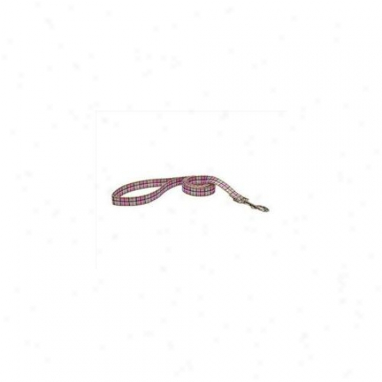 Yellow Dog Design Tp105ld Tartan Pink Lead - 3/4 Inch X 60 Inch