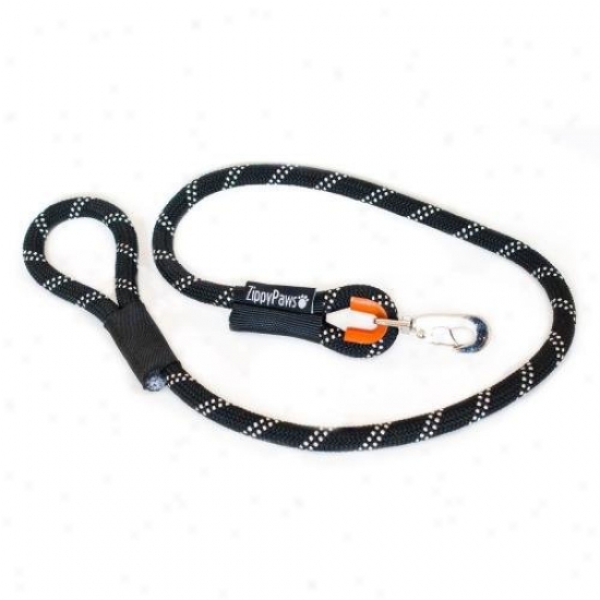 Zippypaws Climbers Mountain Climbing Rope Dog Tie 4-feet Black