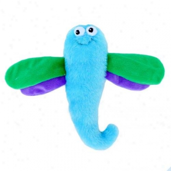Zippypaws Crinkles Squeaky Plush Dog Toy Small Dragonfly