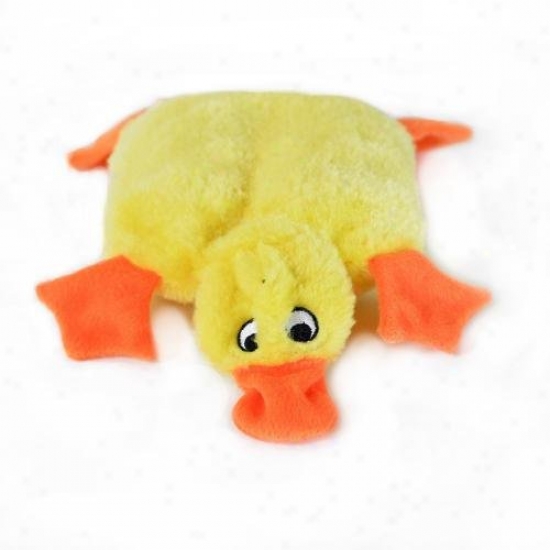 Zippypaws Squeakie Pad No Stuffing Plush Dog Toy Duck