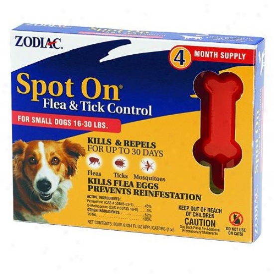 Zodiac 100504779 Spot On Flea And Click Control For Small Dogs
