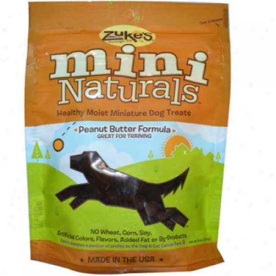 Zuke's Mini Nafurals Dog Treats Peanut Butter 6 Oz