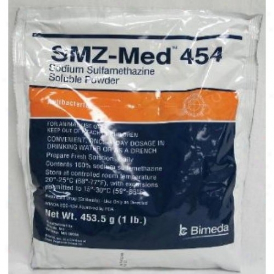 Durvet 001-1sul006 Smz-med 454 Soluble Powder