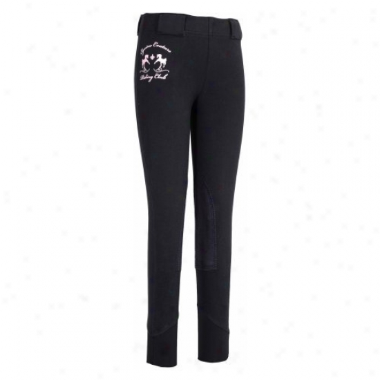 Equine Couture Childrens Riding Club Pull On Tights