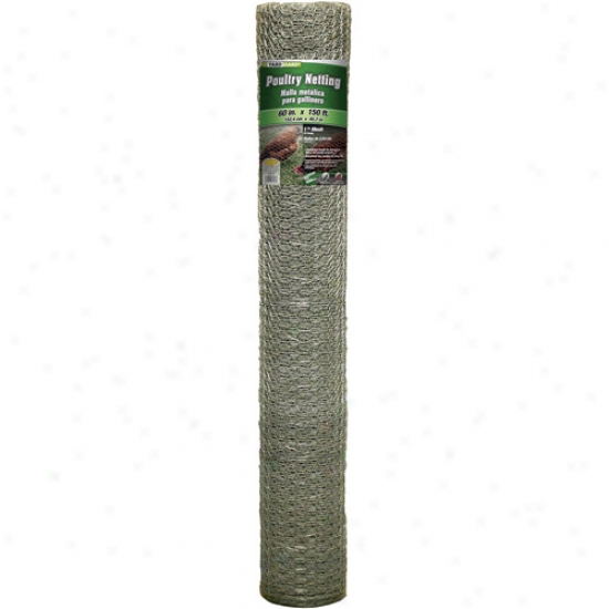 G&b Mat 308434b 60 In X 150' 1 In Mesh Galvanized Poultry Netting
