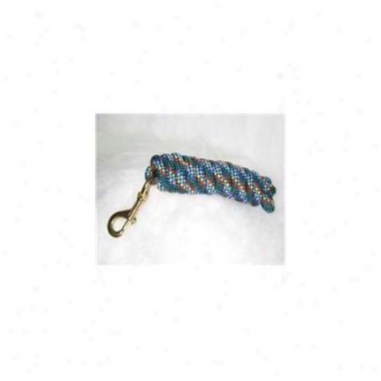 Hamilton Halter Company - Poly Lead With Bolt Snap Confetti- Huntee Green 10 Feet - Pl58b Cndg