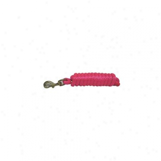 Hamilton Halter Company - Poly Lead With Bolt Snap- Hot Pink 10 Feet - Pl58b Hp