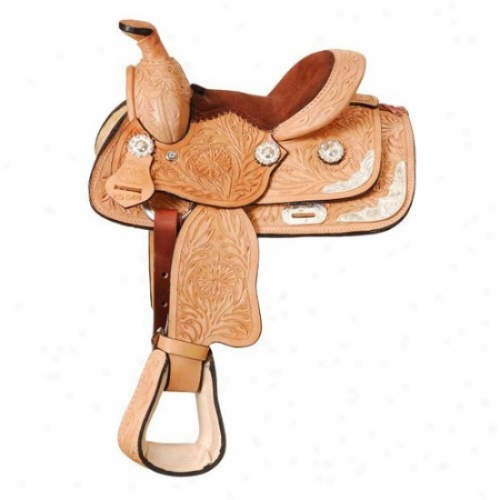 King Series Miniature Western Carved Show Saddle