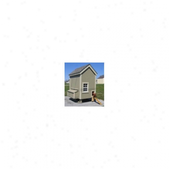 Little Cottage Company 4 X 6 Colonial Gable Chicken Coop