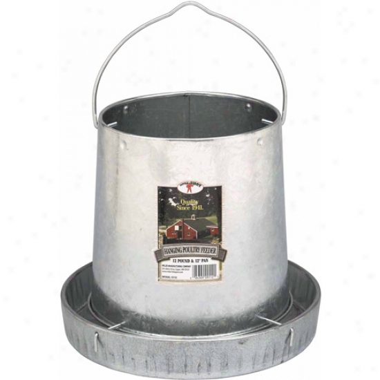 Miller Manufacturing 12" Galvanized Hangign Feeder