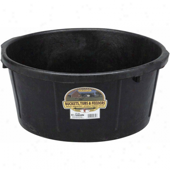 Miller Rubber All Purpose Tub Black 6. 5 Gallon - Hp650a