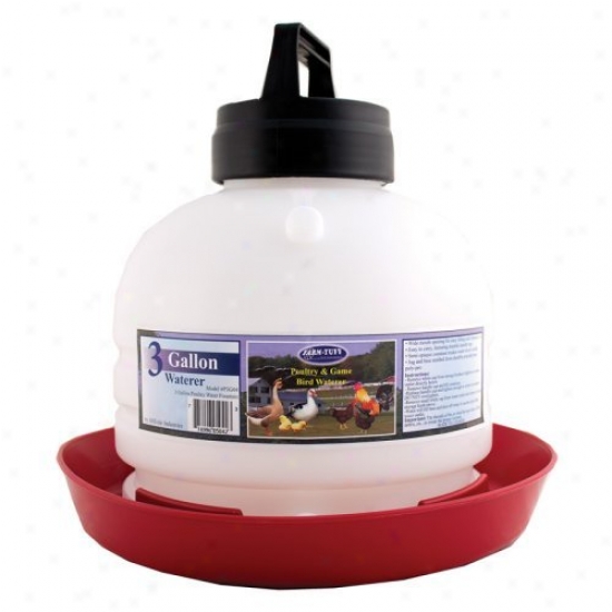 Millside Industries Top Fill Poultry Fountain - 3 Gallon