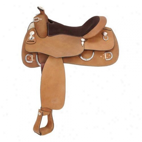 Royal King Roughout Training Saddle With Suede Seat