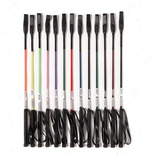 Tough-1 Assorted Bright Riding Crops - Pack Of 12