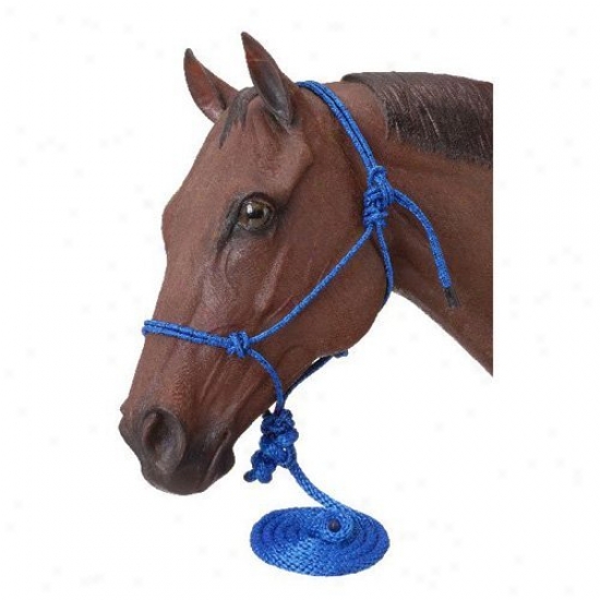 Tough-1 Knotted Rope And Twisted Crown Training Halter