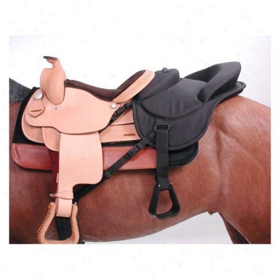 Tough-1 Ride-behind Tandem Saddle Against Western Saddles