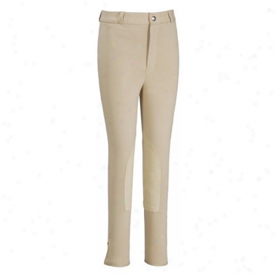 TuffriderC hildrens Light Cotton Knee Patch Breeches
