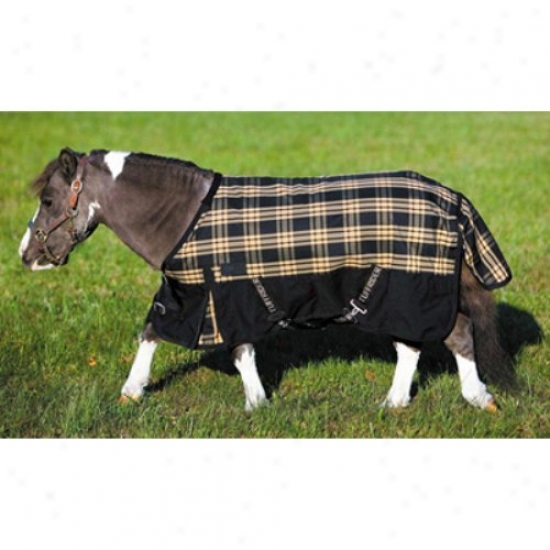 Tuffrider Horse 600d Plaid Thermo Manager Lined Miniature Blanket