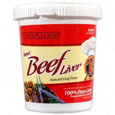 Beefeaters Freeze Dried Beef Liver Snacks 4oz Tub