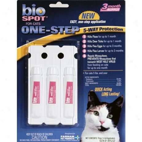 Bio Spot For Cats One-step Flea & Tick Protection 3pk