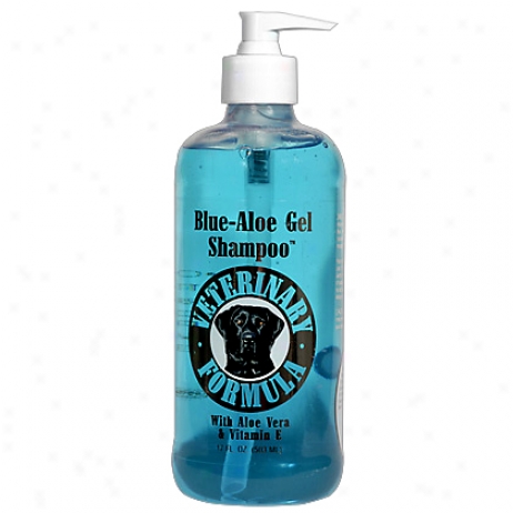 Blue Aloe Gel Shampoo 17oz Bottle