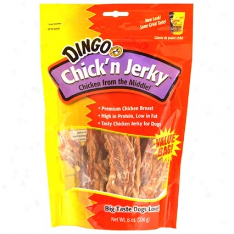 Dingo Chick'n Jerky 8oz Value Bag