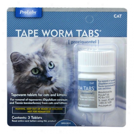 Tape Worm Tabs Cat 32 Mg Btl Of 3