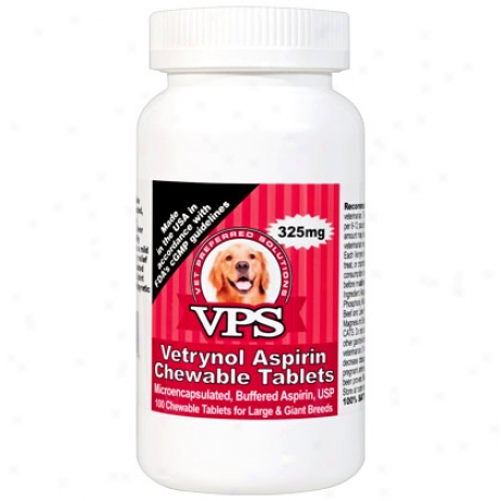 Vetrin Buffered Chewable Aspirin 325mg 100 Ct Btl