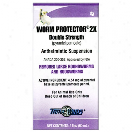 Worm Protector 2x Duble Strength Liquid Wormer 2 Oz Btl