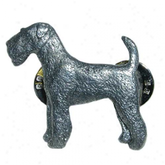 Airedale Terrier Pewter Pin