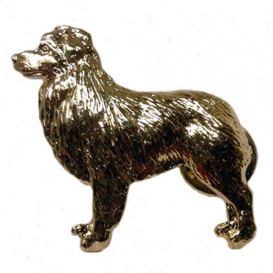 Australian Pastor Pin 24k Gold Plated